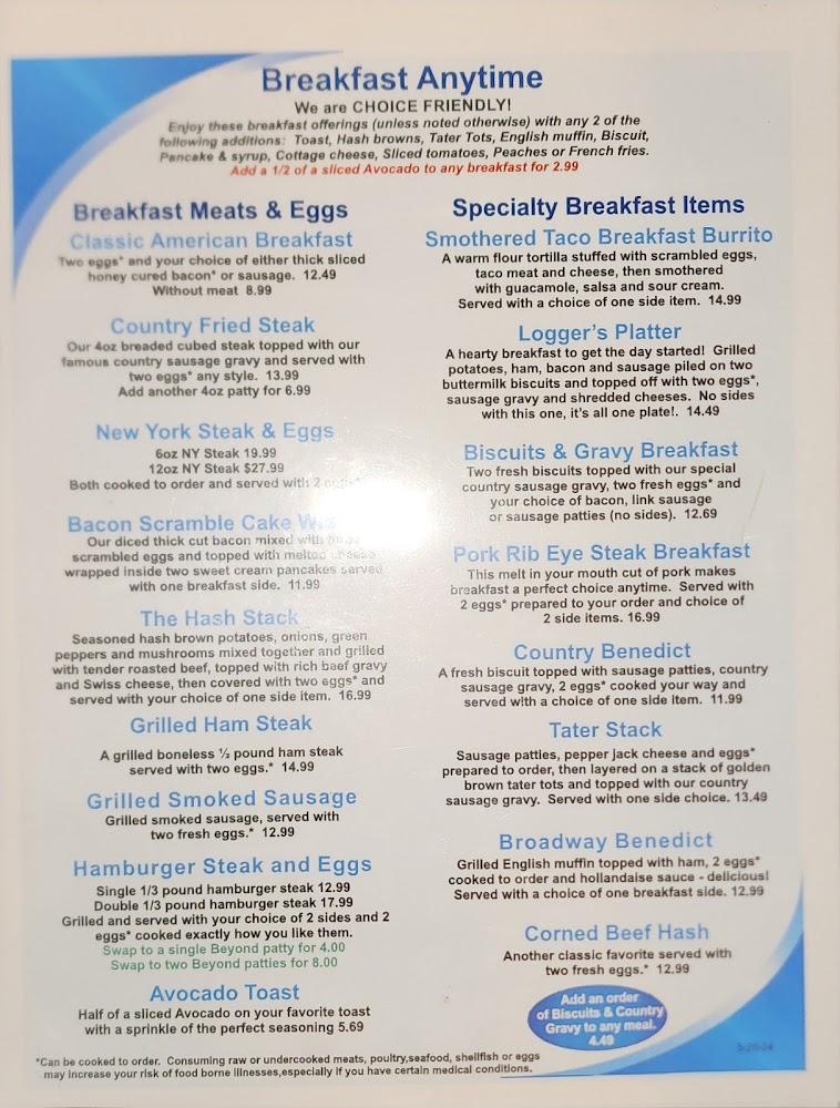 Broadway Diner Menu image 3
