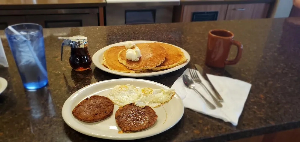 Pancakes Sausage Patties Eggs